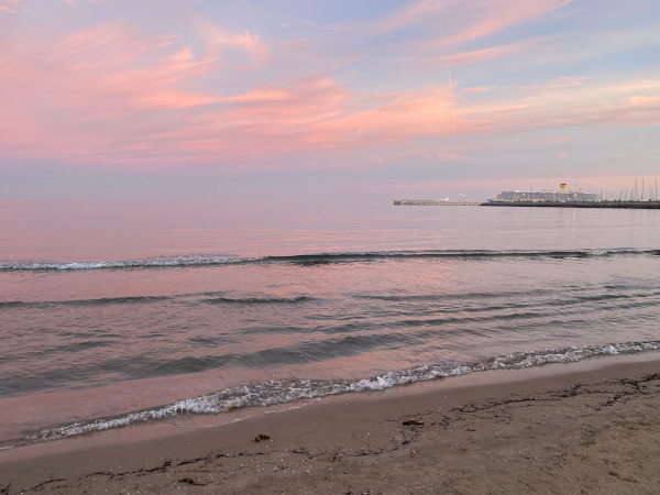 mare al tramonto